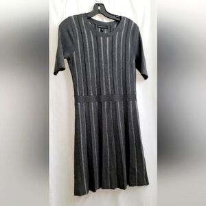 Banana Republic Pinstriped Pleated Sweater Dress- Size: XS but will fit Small